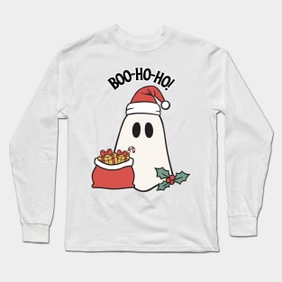 Christmas Ghost Long Sleeve T-Shirt